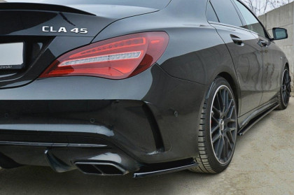 Splittery zadní boční Mercedes CLA A45 AMG C117 Facelift 2017- černý lesklý plast