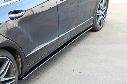 Prahové lišty Mercedes CLS C218 2011- 2014 černý lesklý plast