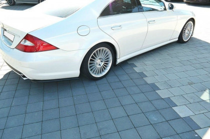 Splittery zadní boční Mercedes CLS C219 55AMG 2004- 2006 černý lesklý plast