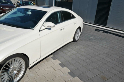 Prahové lišty Mercedes CLS C219 55AMG 2004- 2006 černý lesklý plast