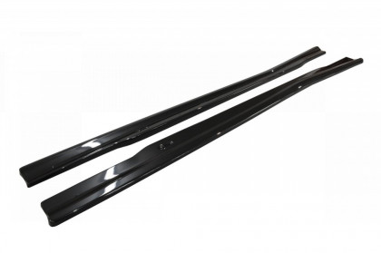 Prahové lišty MERCEDES-BENZ E63 AMG W212  2009-2012 černý lesklý plast