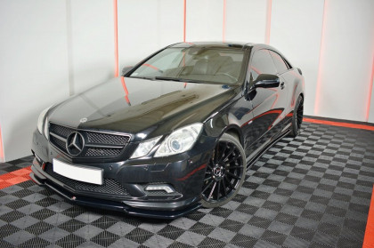 Prahové lišty Mercedes-Benz E-Class W207 Coupe AMG-Line 2009-2012 černý lesklý plast