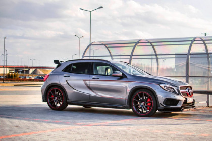 Spojler pod nárazník lipa V.1 MERCEDES-BENZ GLA 45 AMG SUV (X156) (2014-2017)  černý lesklý plast