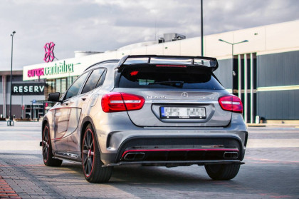 Difuzor zadního nárazníku MERCEDES-BENZ GLA 45 AMG SUV (X156) (2014-2017) s křídélky černý lesklý plast