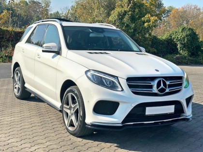 Spojler pod nárazník lipa V.1 Mercedes GLE W166 AMG-Line 2015- 2018  černý lesklý plast