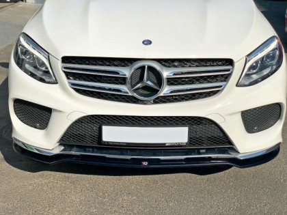 Spojler pod nárazník lipa V.1 Mercedes GLE W166 AMG-Line 2015- 2018  černý lesklý plast