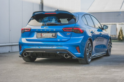 Difuzor zadního nárazníku V.2 Ford Focus ST Mk4 černý lesklý plast