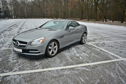 Prahové lišty MERCEDES-BENZ SLK R172 2011- 2015 černý lesklý plast