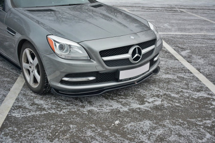Spojler pod nárazník lipa V.1 MERCEDES SLK R172 2011- 2015 černý lesklý plast