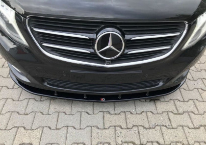 Spojler pod nárazník lipa V.2 Mercedes V-Class W447 2014- černý lesklý plast