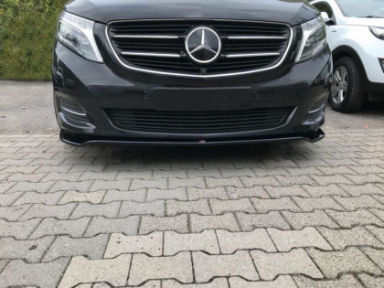 Spojler pod nárazník lipa V.3 Mercedes V-Class W447 2014- černý lesklý plast