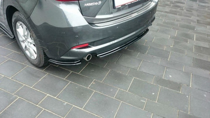 Difuzor zadního nárazníku Mazda 3 BM (Mk3) Facelift 2017- černý lesklý plast