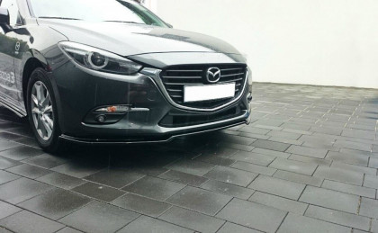Spojler pod nárazník lipa V.1 Mazda 3 BM (Mk3) Facelift 2017- carbon look