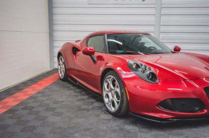 Prahové lišty Alfa Romeo 4C černý lesklý plast