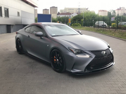 Prahové lišty Lexus RC 2014- černý lesklý plast