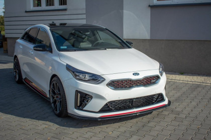 Spojler pod nárazník lipa V.3 Kia ProCeed GT Mk 3 2018- černý lesklý plast