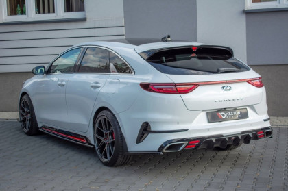 Prahové lišty Kia ProCeed GT Mk3 2018- černý lesklý plast