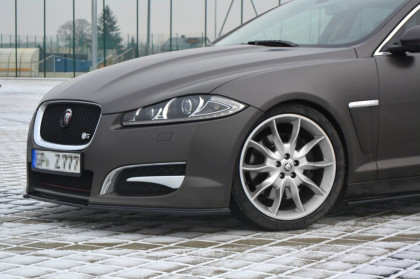 Spojler pod nárazník lipa V.1 JAGUAR XF (X250) MK1 SPORTBRAKE S-PACK (2012-2015) černý lesklý plast