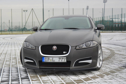 Spojler pod nárazník lipa V.1 JAGUAR XF (X250) MK1 SPORTBRAKE S-PACK (2012-2015) černý lesklý plast