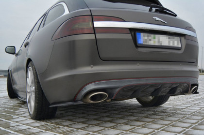 Splittery zadní,boční JAGUAR XF (X250) MK1 SPORTBRAKE S-PACK (2012-2015) černý lesklý plast