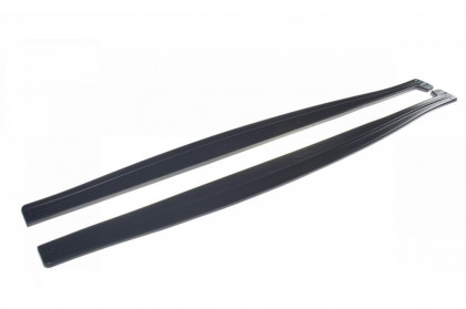 Prahové lišty JAGUAR XF- R 2007- 2011 černý lesklý plast