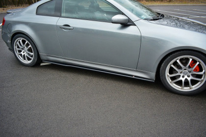 Prahové lišty INFINITI G35 COUPE 2003- 2007 černý lesklý plast