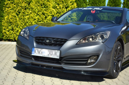 Spojler pod nárazník lipa V.1 Hyundai Genesis Coupé Mk.1 (2009-2012) černý lesklý plast