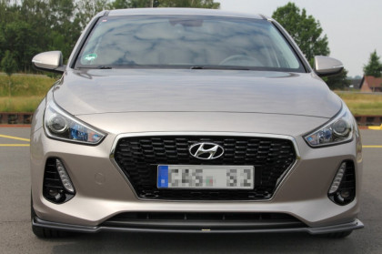 Spojler pod nárazník lipa V.1 HYUNDAI I30 MK3 HATCHBACK (2017 -  )  černý lesklý plast