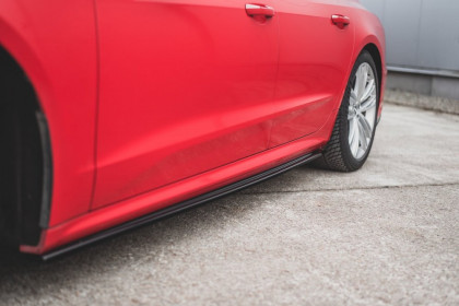 Prahové lišty Audi A7 C8 S-Line carbon look