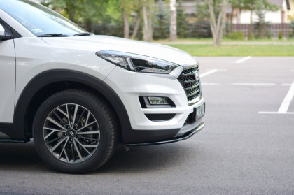 Spojler pod přední nárazník lipa Hyundai Tucson Mk3 Facelift 2018- černý lesklý plast