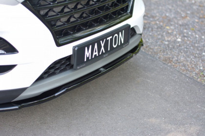 Spojler pod přední nárazník lipa Hyundai Tucson Mk3 Facelift 2018- černý lesklý plast