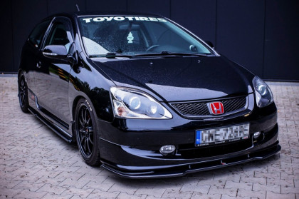 Spojler pod přední nárazník lipa HONDA CIVIC EP3 (MK7) TYPE-R/S FACELIFT 2004-2006 černý lesklý plast