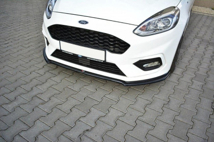 Spojler pod přední nárazník lipa V.1 Ford Fiesta Mk8 ST/ ST-Line 2018-  černý lesklý plast