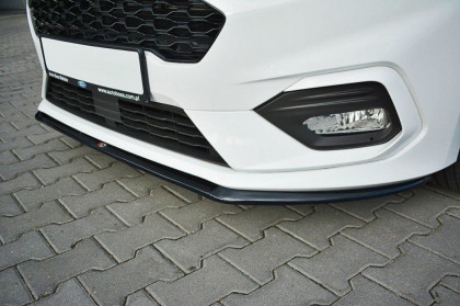 Spojler pod přední nárazník lipa V.3 Ford Fiesta Mk8 ST/ST-Line 2018-  černý lesklý plast