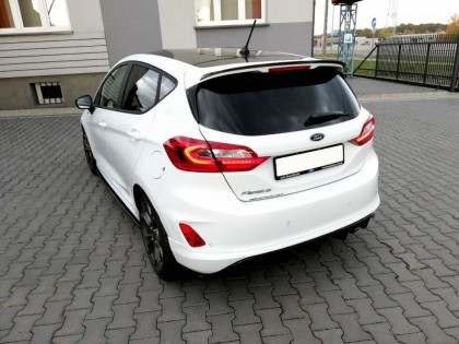 Prodloužení střešního spojleru Ford Fiesta Mk8 Standard/ ST-Line 2018-  černý lesklý plast