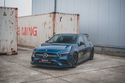 Prahové lišty Mercedes-Benz A35 AMG W177 černý lesklý plast