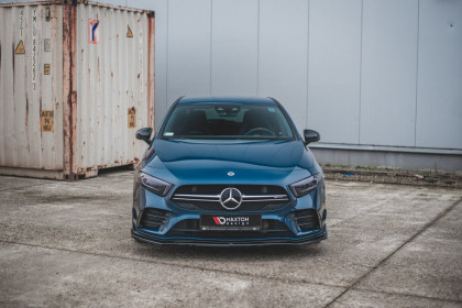 Spojler pod přední nárazník lipa V.2 Mercedes-Benz A35 AMG W177 carbon look