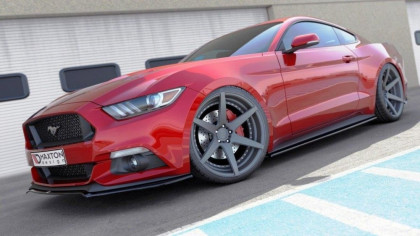 Spojler pod přední nárazník lipa Ford Mustang Mk6 2014-2017 černý lesklý plast