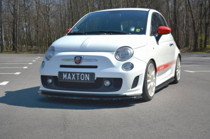 Spojler pod přední nárazník lipa FIAT 500 ABARTH MK1 2008- 2012 černý lesklý plast