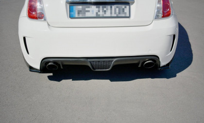 Splittery zadní boční FIAT 500 ABARTH MK1 2008- 2012 černý lesklý plast