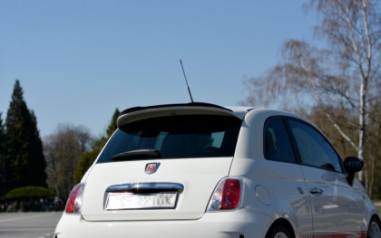 Prodloužení střešního spojleru FIAT 500 ABARTH MK1 2008- 2012 černý lesklý plast