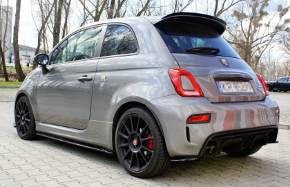 Splittery zadní boční FIAT 500 ABARTH MK1 FACELIFT 2016- černý lesklý plast