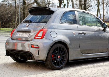 Splittery zadní boční FIAT 500 ABARTH MK1 FACELIFT 2016- černý lesklý plast