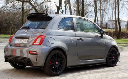 Prodloužení střešního spojleru FIAT 500 ABARTH MK1 FACELIFT 2016- černý lesklý plast