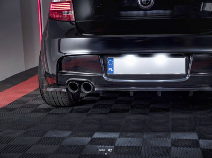 Difuzor zadního nárazníku BMW 1 E81/ E87 M-PACK FACELIFT 2007- 2011 se žebry carbon look