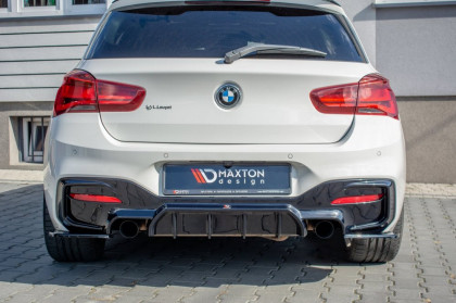 Splittery zadní boční BMW 1 F20 M-power 2015-2019 černý lesklý plast