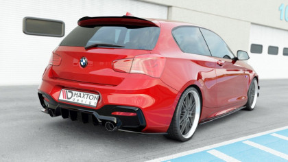 Difuzor zadního nárazníku Bmw 1 F20/ F21 Facelift M-Power 2015- černý lesklý plast