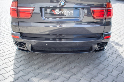 Splittery zadní boční BMW X5 E70 Facelift M-pack 2010-2013 černý lesklý plast