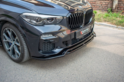 Spojler pod přední nárazník lipa BMW X5 G05 M-pack 2018- černý lesklý plast