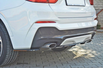Difuzor zadního nárazníku BMW X4 M-PACK (F26) 2014 - se žebry carbon look